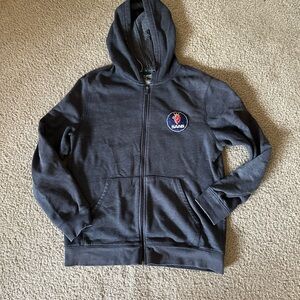 Gray Saab Logo Hoodie